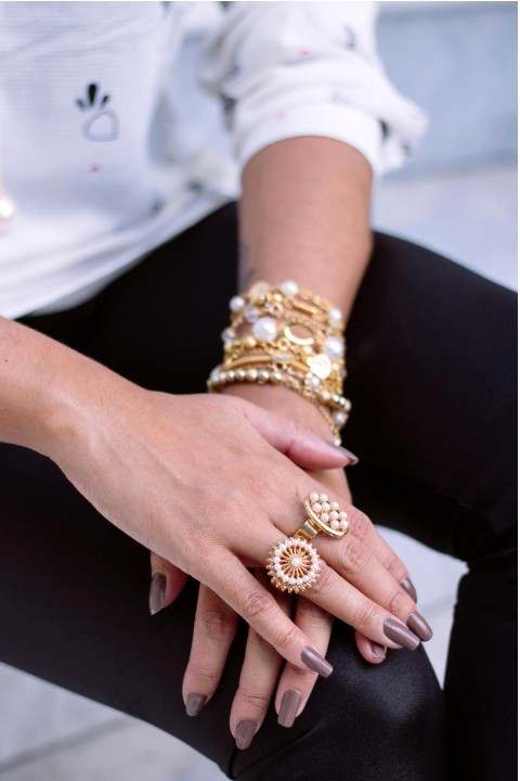 Pulsera satinado Plata